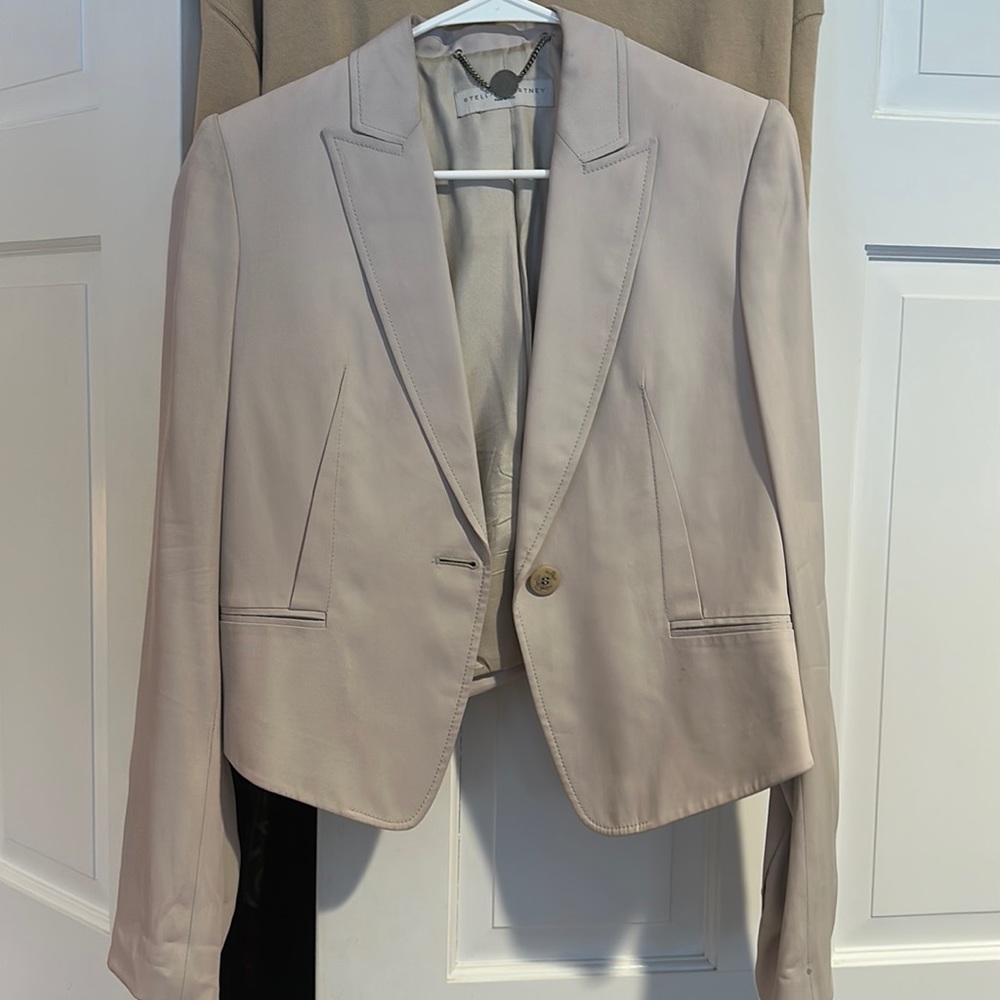 Stella McCartney Vintage Cropped Silk Blazer size 44